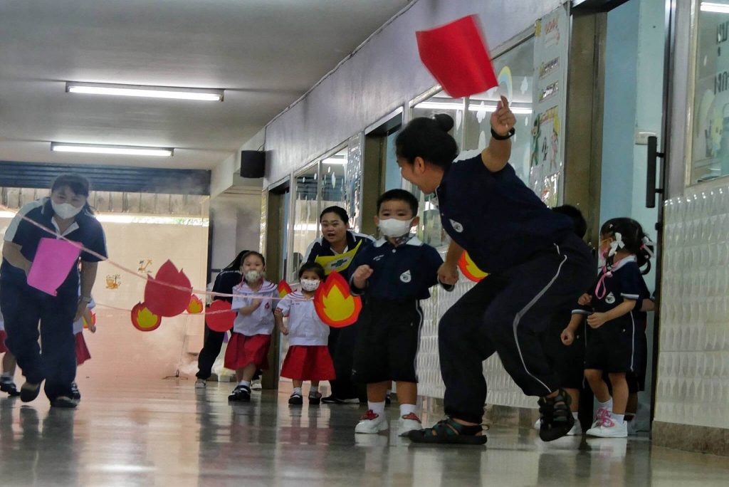 ฝึกซ้อมอพยพหนีไฟ โรงเรียนธัญวิทย์ ปีการศึกษา 2569